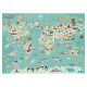Puzle pasaules karte Grafix World Puzzle Map 96 pcs 400026