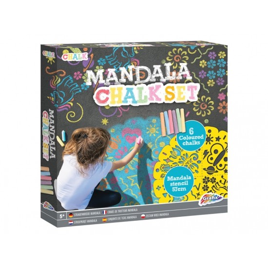 Zīmēšanas komplekts Grafix Outdoor Mandala 57cm dia + 6 pcs 610002