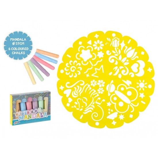 Zīmēšanas komplekts Grafix Outdoor Mandala 57cm dia + 6 pcs 610002