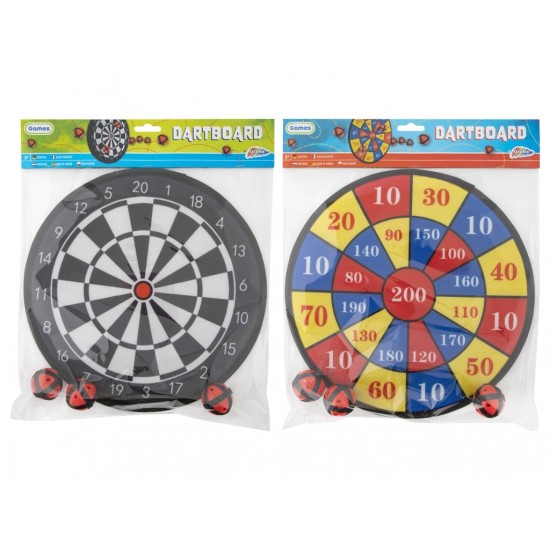 Sporta komplekts darts Grafix Dart Board, 2 ass. (29,5cm) + 3 balls 640007