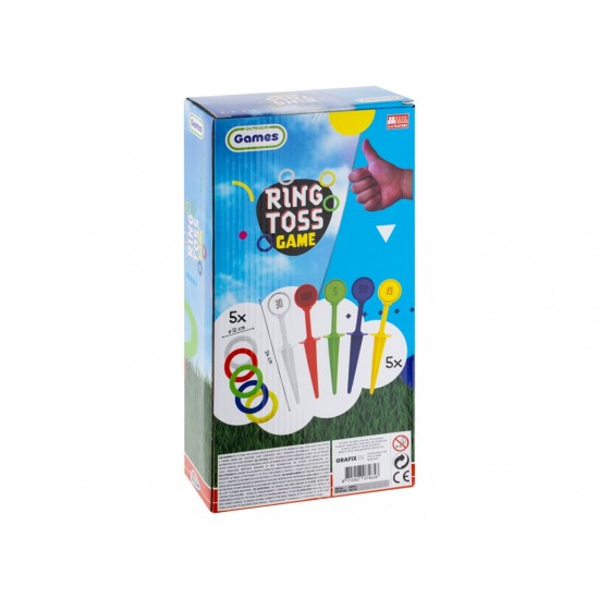 Sporta komplekts Grafix Ring Toss Game - 5 targets + 5 throwing hoops 640011