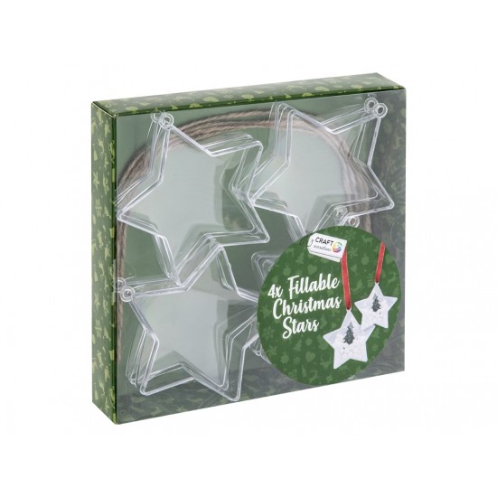 Rokdarbu komplekts Ziemassvētku rotājumi Grafix Balls fillable Xmas, dia 8cm, 4 pcs, 2 ass CR1006K/GE
