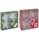 Rokdarbu komplekts Ziemassvētku rotājumi Grafix Balls fillable Xmas, dia 8cm, 4 pcs, 2 ass CR1006K/GE