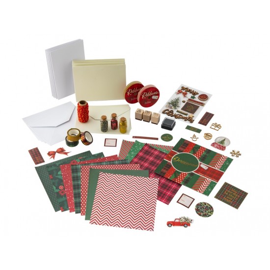 Radošais komplekts - apsveikuma kartiņas Grafix Cardmaking set Xmas CR1089K/GE