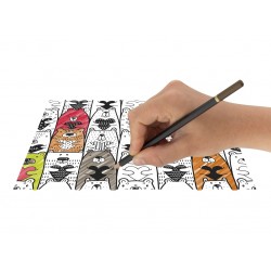 Radošais komplekts - apsveikuma kartiņas Grafix Cardmaking Set Colouring Book Postcards 20 sheets, 350 gsm, 2 ass CR1183/GE