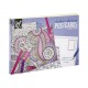 Radošais komplekts - apsveikuma kartiņas Grafix Cardmaking Set Colouring Book Postcards 20 sheets, 350 gsm, 2 ass CR1183/GE