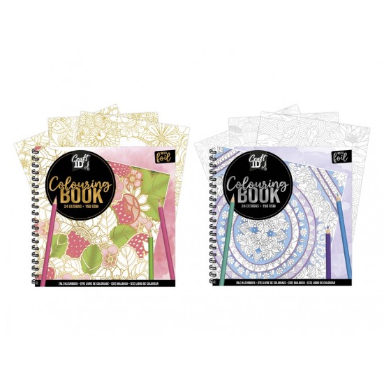 Krāsojama grāmata Grafix Colouring book 24 Sheets 150 gsm 2 assorted CR1185/GE
