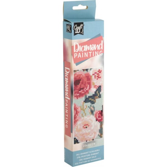 Radošais komplekts Grafix Diamond Painting Flowers 20x20cm CR2092/23GE3