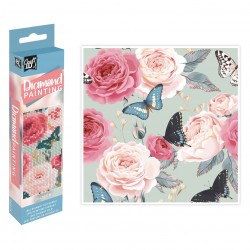 Radošais komplekts Grafix Diamond Painting Flowers 20x20cm CR2092/23GE3