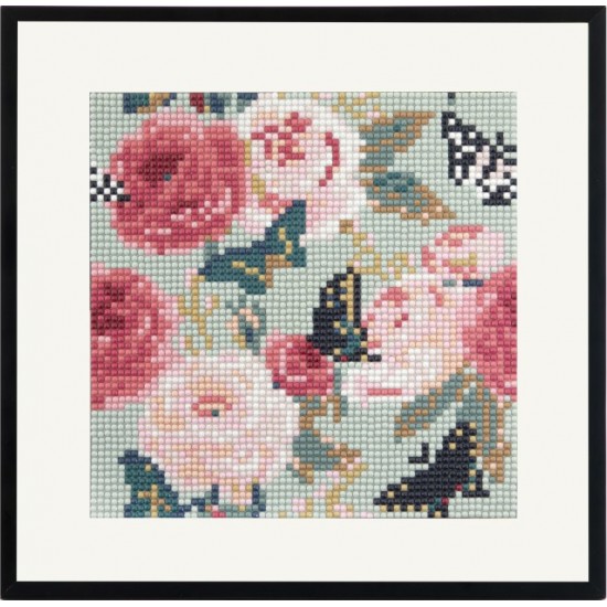 Radošais komplekts Grafix Diamond Painting Flowers 20x20cm CR2092/23GE3