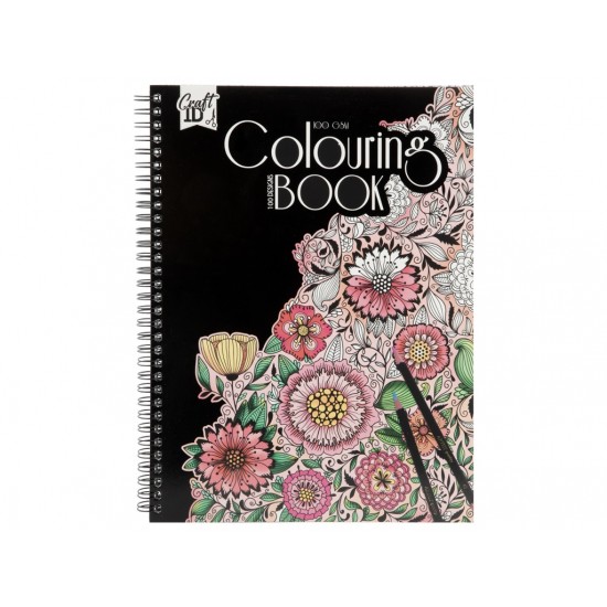 Krāsojama grāmata Grafix Colouring Book 50 sheets 100 designs 2 assorted CR5007/GE