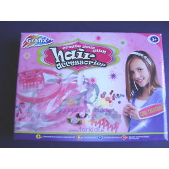 Rokdarbu komplekts Grafix Make Your Own Hair Accessories 150450