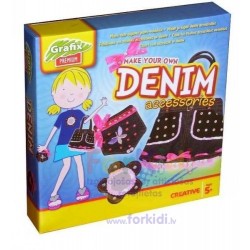 Rokdarbu komplekts Grafix MYO Denim Accessories (bag) 160071