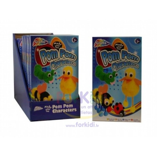 Radošais komplekts Grafix CYO Pom Pom Characters 160394