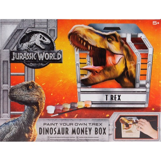 Radošais komplekts krājkaste Grafix Jurassic World Dinosaur T-Rex Money Box R070086
