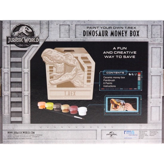 Radošais komplekts krājkaste Grafix Jurassic World Dinosaur T-Rex Money Box R070086