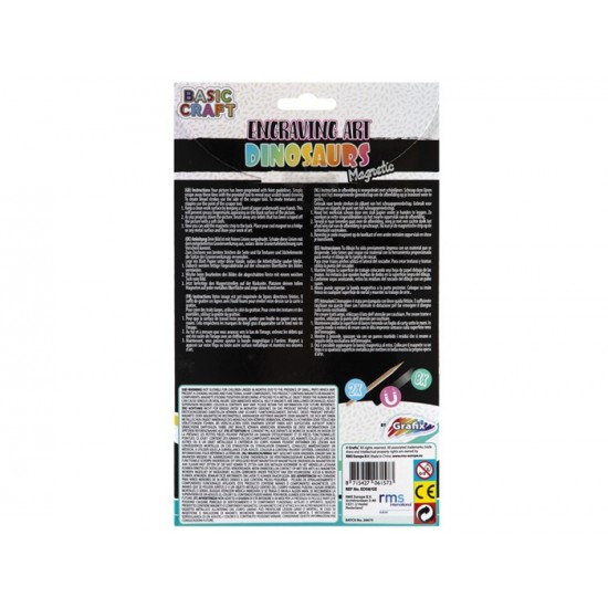 Radošais komplekts Grafix Glitter Rainbow Scratch 2 ass. 220002