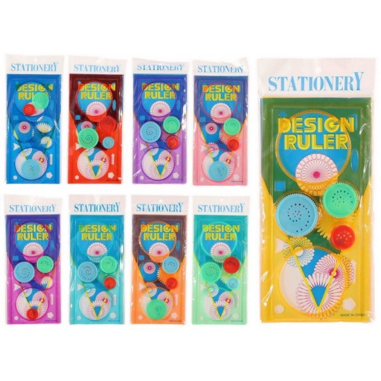 Zīmēšanas trafareti Character Set 9 assorted colors  4107