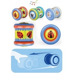 Rotaļlieta Lena Mechanical Toy 7cm with rattle Come Back Roller 3 assorted 52801