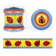 Rotaļlieta Lena Mechanical Toy 7cm with rattle Come Back Roller 3 assorted 52801