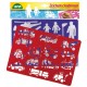 Zīmēšanas trafareti Lena Stencil Set Vehicles and People 65773