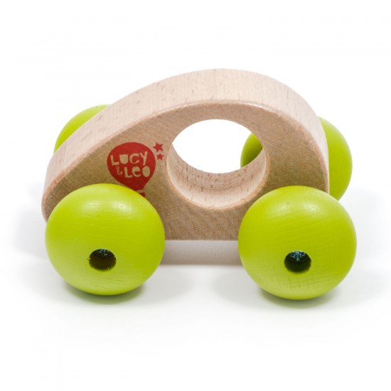 Koka attīstoša rotaļlieta mašīna Lucy&Leo Roly Poly Mini Car LL148