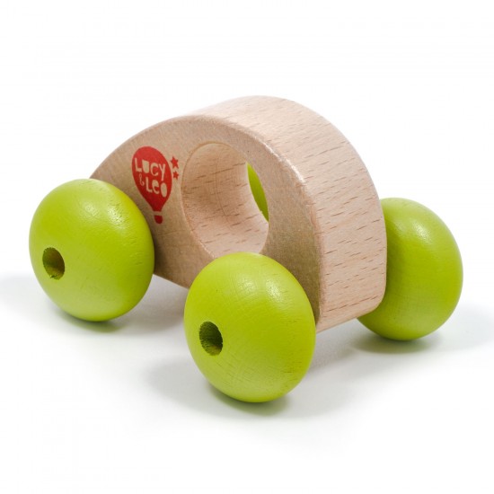 Koka attīstoša rotaļlieta mašīna Lucy&Leo Roly Poly Mini Car LL148