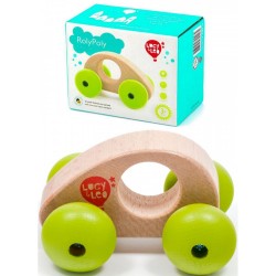 Koka attīstoša rotaļlieta mašīna Lucy&Leo Roly Poly Mini Car LL148