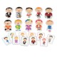 Koka attīstoša spēle Lucy&Leo Circus-Emotions Magnetics figures LL170
