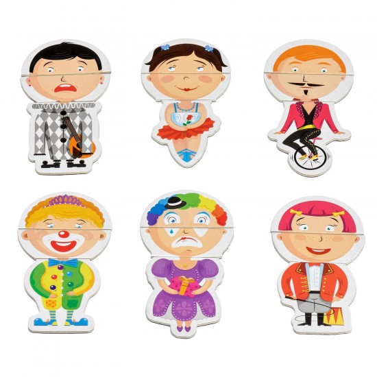 Koka attīstoša spēle Lucy&Leo Circus-Emotions Magnetics figures LL170
