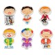 Koka attīstoša spēle Lucy&Leo Circus-Emotions Magnetics figures LL170