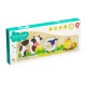 Koka attīstoša spēle - slāņu puzle "Dzīvnieciņi fermā" Lucy&Leo Farm Animals Peg Puzzle LL189