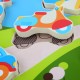 Koka attīstoša spēle - puzle Lucy&Leo Vehicles Wooden Peg Puzzle LL229