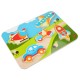 Koka attīstoša spēle - puzle Lucy&Leo Vehicles Wooden Peg Puzzle LL229