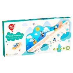 Sienas koka rotaļlieta "Ziemas piedzīvojums" Lucy&Leo Winter Adventure Wooden Wall Toy LL239