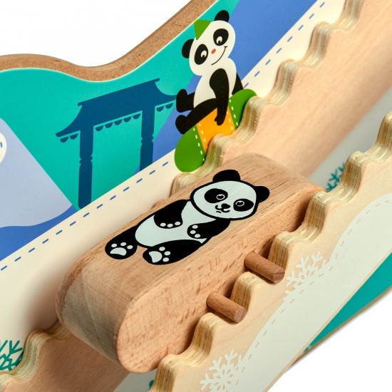Sienas koka rotaļlieta "Ziemas piedzīvojums" Lucy&Leo Winter Adventure Wooden Wall Toy LL239