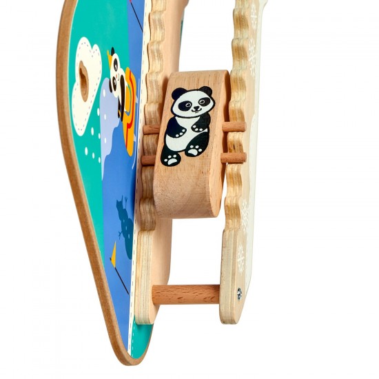Sienas koka rotaļlieta "Ziemas piedzīvojums" Lucy&Leo Winter Adventure Wooden Wall Toy LL239