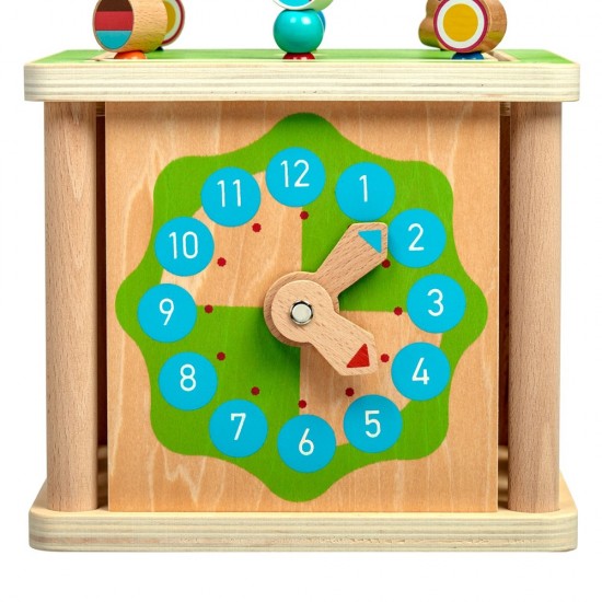 Koka attīstoša rotaļlieta kubs motorika Lucy&Leo Big Activity Cube "Smart" LL248