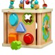 Koka attīstoša rotaļlieta kubs motorika Lucy&Leo Big Activity Cube "Smart" LL248