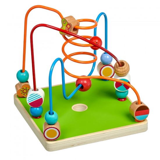 Koka attīstoša rotaļlieta kubs motorika Lucy&Leo Big Activity Cube "Smart" LL248