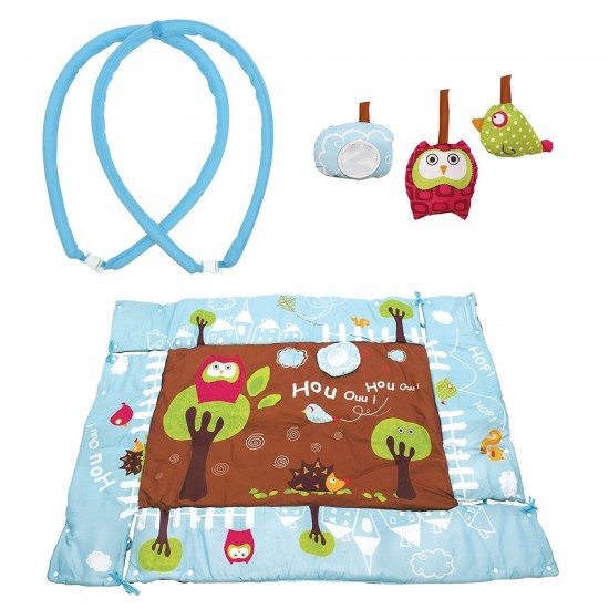 Attīstošs paklājs Ludi Early - Learning Playmat Owl Blue 2873