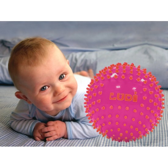 Masāžas bumbas komplekts (3 gab.) Ludi PACK OF 3 PINK SENSORY BALLS 30022
