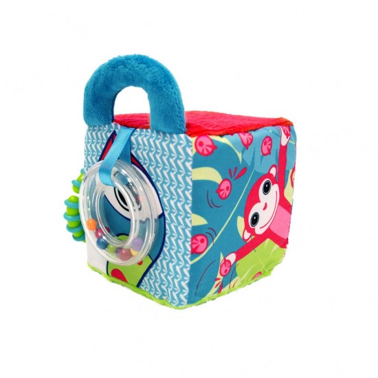 Attīstoša piekarama Ludi Fabric Activity Cube assorted 30038
