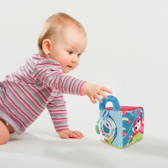 Attīstoša piekarama Ludi Fabric Activity Cube assorted 30038