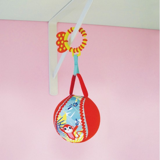 Attīstoša piekarama bumba Ludi Fabric Activity Ball 30041