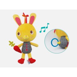 Mīksta muzikāla rotaļlieta zaķis Ludi Musical Plush Rabbit 30048