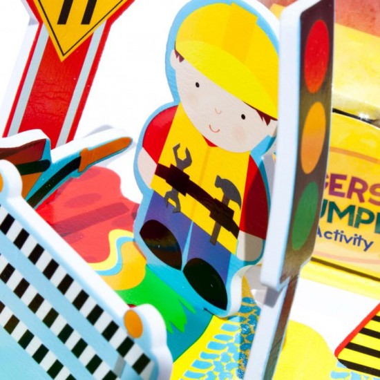 Vannas komplekts Meadow Kids Diggers and Dumpers Floating Activity Scene MK037