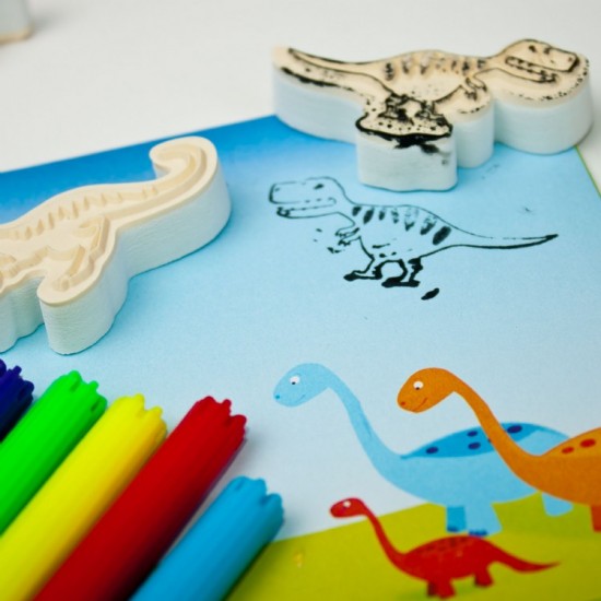 Zīmogu komplekts Meadow Kids Mini Dinosaurs Stamps Set MK171