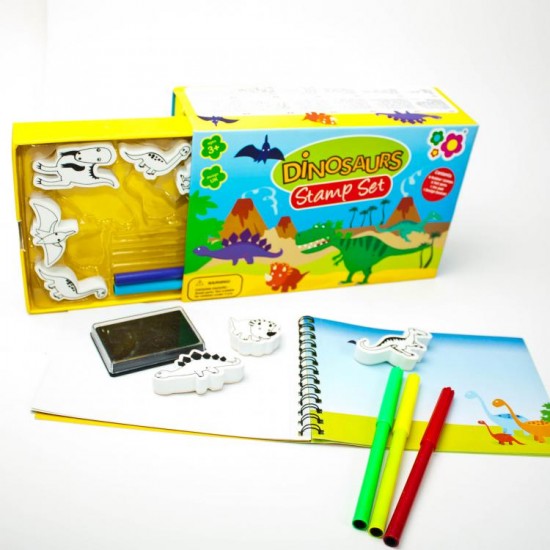 Zīmogu komplekts Meadow Kids Mini Dinosaurs Stamps Set MK171