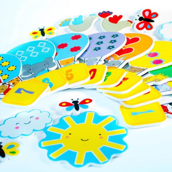 Vannas komplekts matemātika Meadow Kids Counting Bath Time Stickers MK180